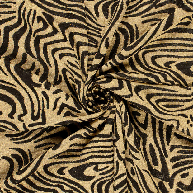 Jacquard fabric Gold Lurex 