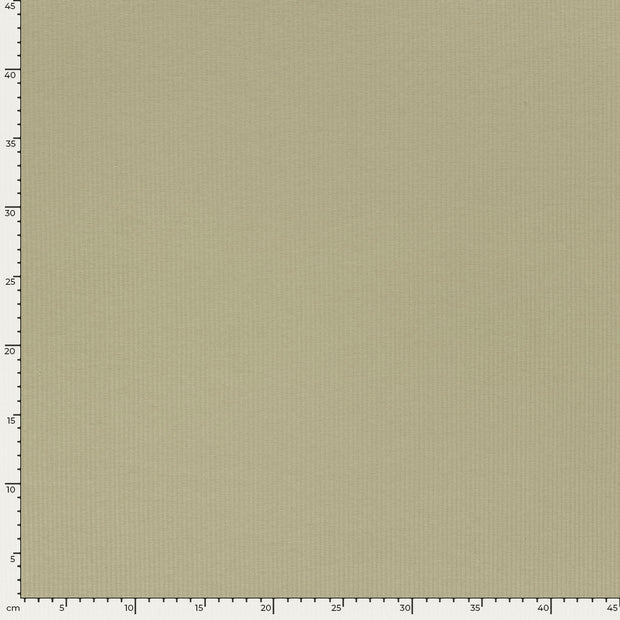 Rib Jersey tissu Unicolore Vert Olive