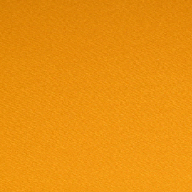 Polyester Jersey stof Effen Oker