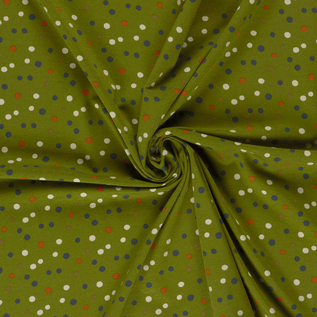 Jersey fabric Green printed 