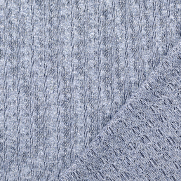 Heavy Knit tela Índigo Lurex 