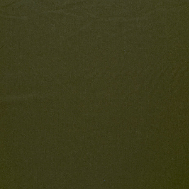 Viscose Lin Chaine et Trame tissu Vert kaki mat 