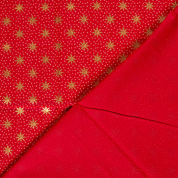 Baumwolle Popeline fabrik Weihnachten Metallic 