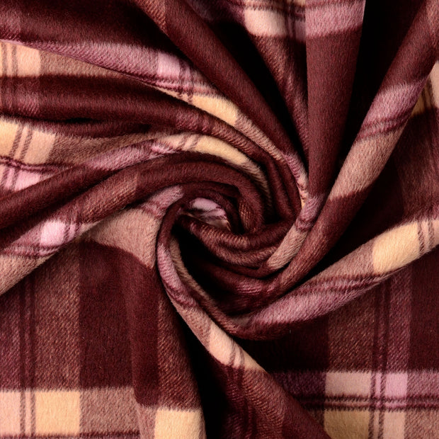 Wool Boucle fabric Bordeaux 