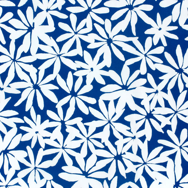 Cotton Satin fabric Cobalt matte 