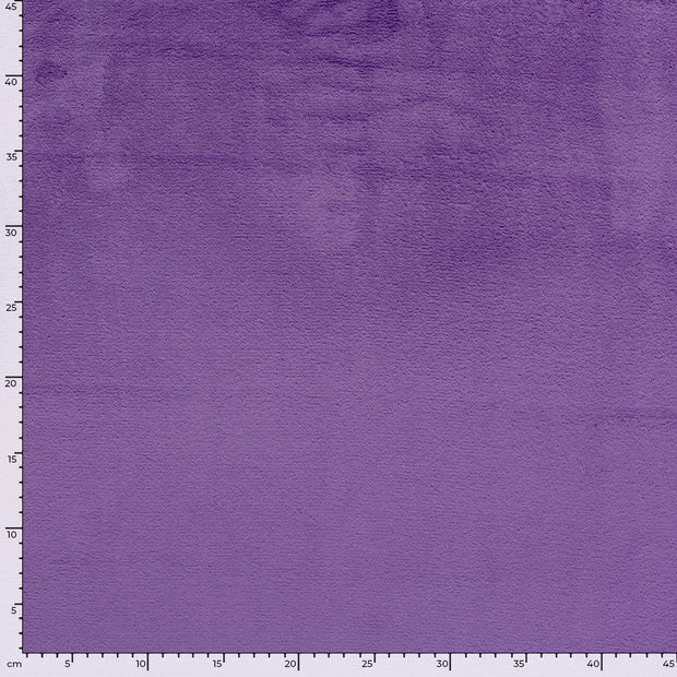 Polaire Doudou tissu Unicolore Pourpre