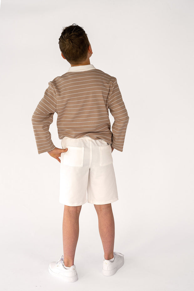 Rib Jersey stof Strepen bedrukt 