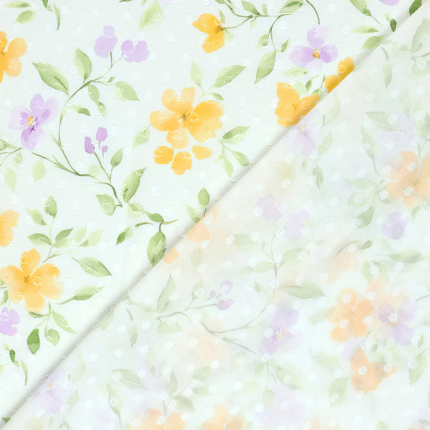  fabric Flowers digital printed 