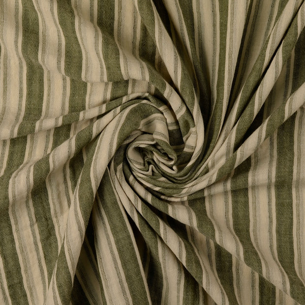 Double gaze tissu Vert Olive 