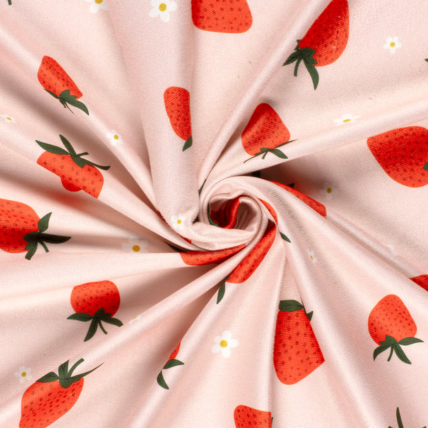  tissu Rose clair imprimé numérique 