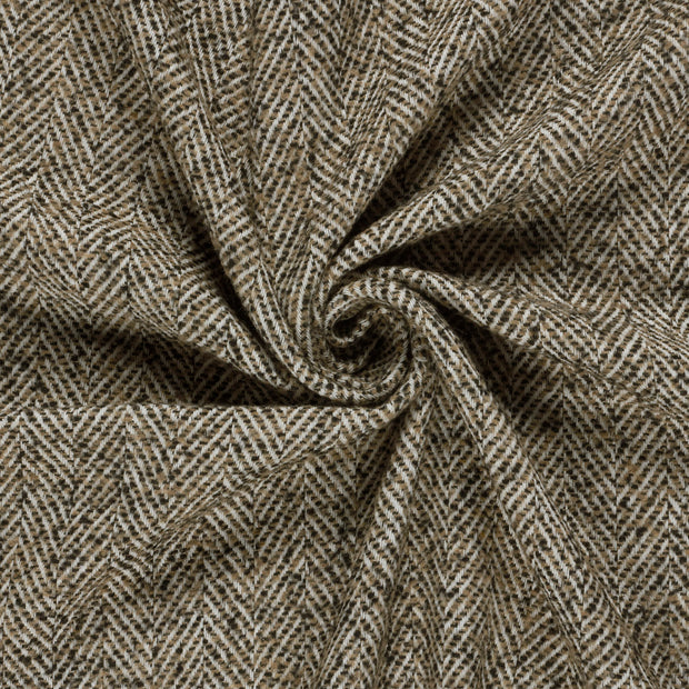 Jacquard stof Camel brushed 