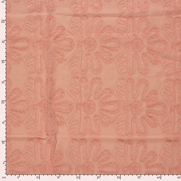 Popeline de Coton tissu Unicolore Vieux rose