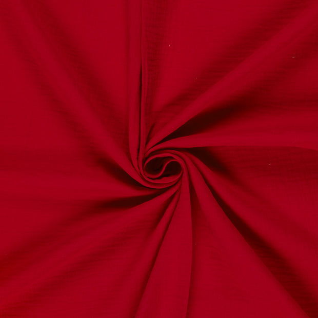 Muslin fabric Dark Red 