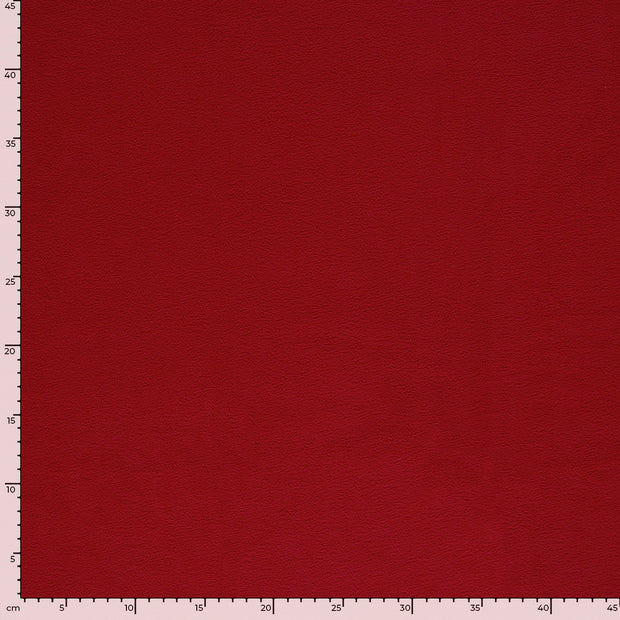 Fleece stof Effen Rood
