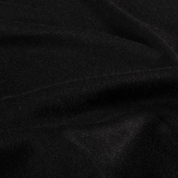 Heavy Knit stof Melange Zwart