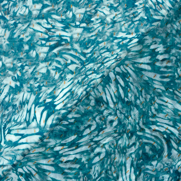 Chiffon stof Glitter digitaal bedrukt 