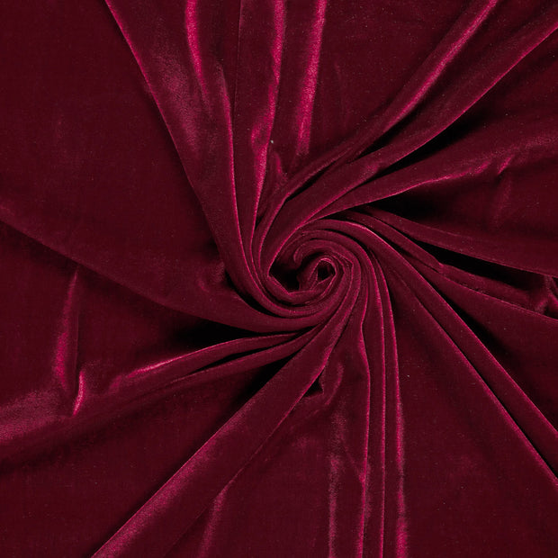 Terciopelo tela Vino tinto 