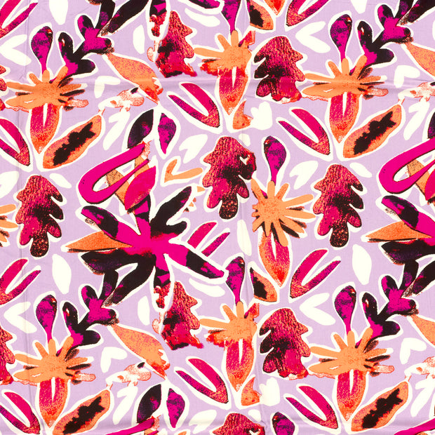 Viscose Poplin fabric Lila matte 