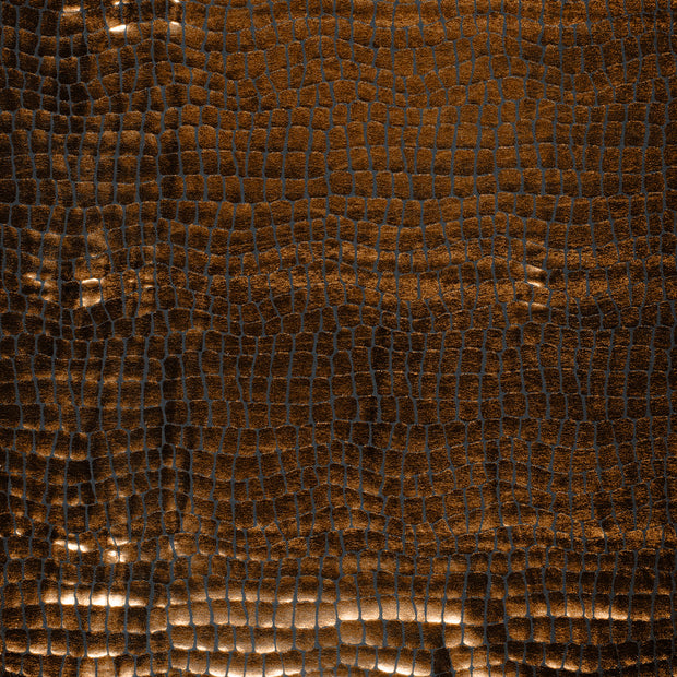 Lamé fabric Bronze foiled 