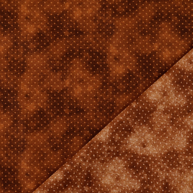 Cotton Poplin fabric Brown 