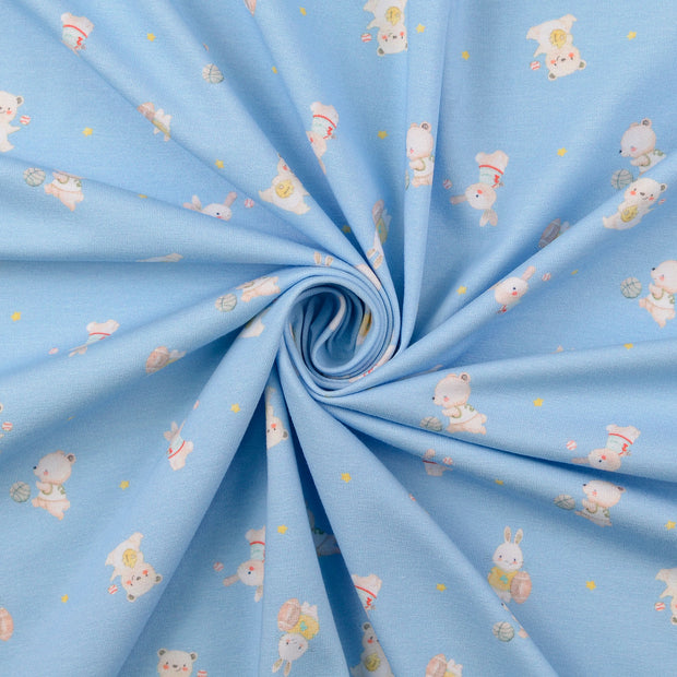 Cotton Jersey fabric Sky Blue 
