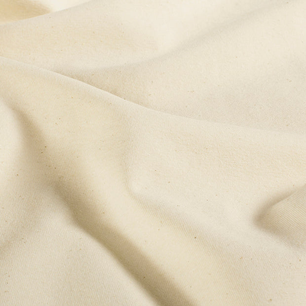 Cotton Jersey Bio Naturel fabric Unicolour Ivory