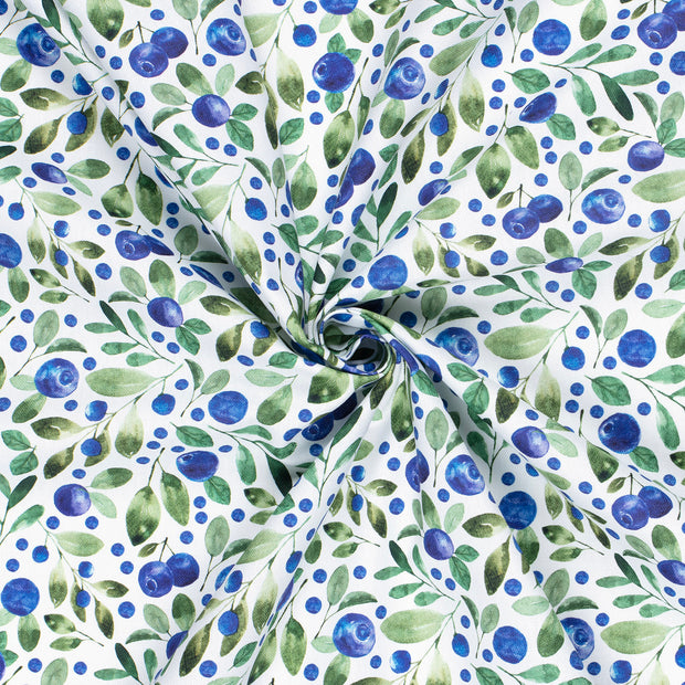 Panama fabric Optical White digital printed 