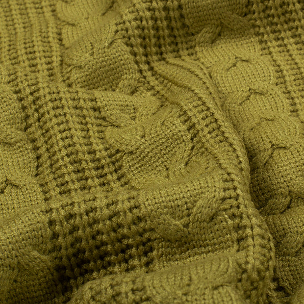 Heavy Knit fabric Unicolour Lime Green