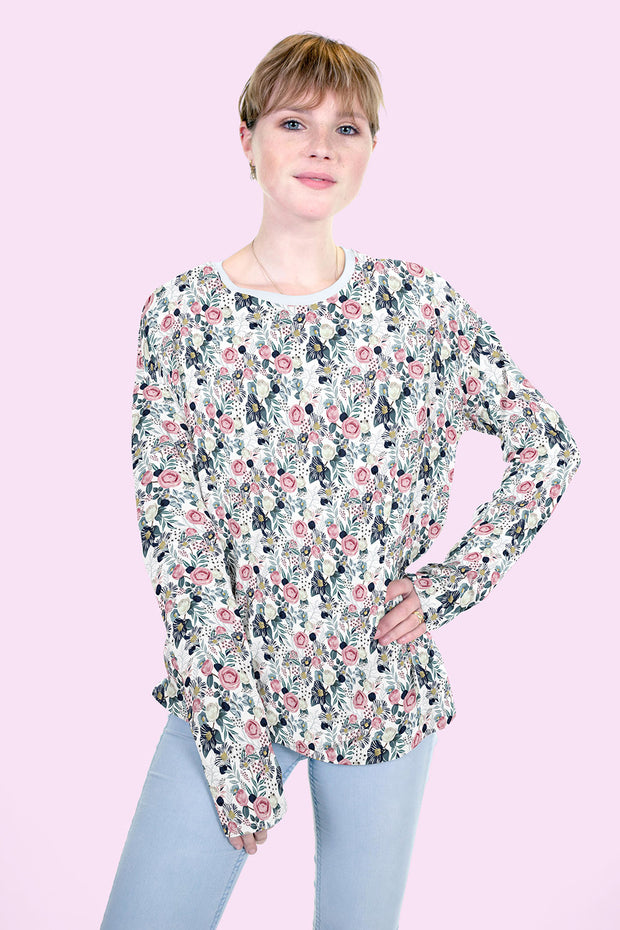  fabric Flowers Optical White