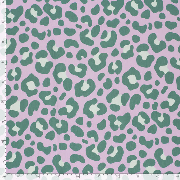 Jersey fabric Panther Lila