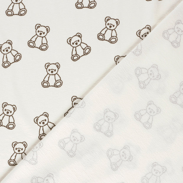 Terry Crepe fabric Bears 
