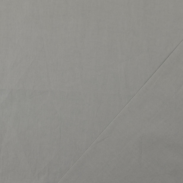 Cotton Poplin fabric Grey pre-washed 