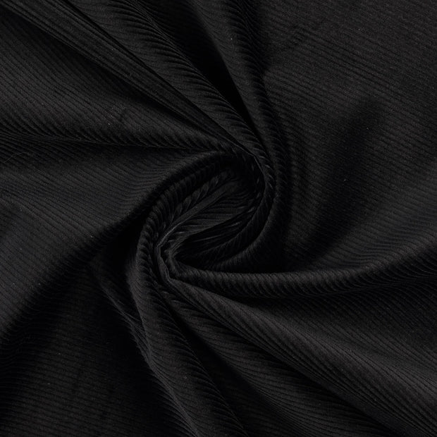 Corduroy 4.5w stof Zwart 