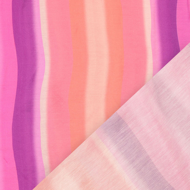 Viscose Poplin fabrik Rosa digital bedruckt 