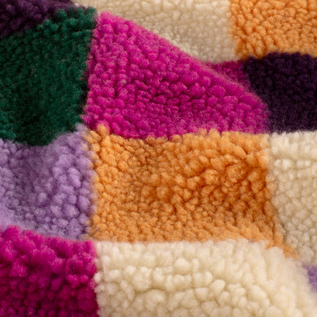 Sherpa Fleece fabrik Karo's Fuchsia