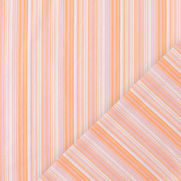 Katoen Poplin stof Multicolor garengeverfd 