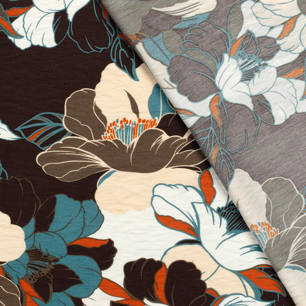 Viscose Nylon Crepe fabrik Blumen bedruckt 