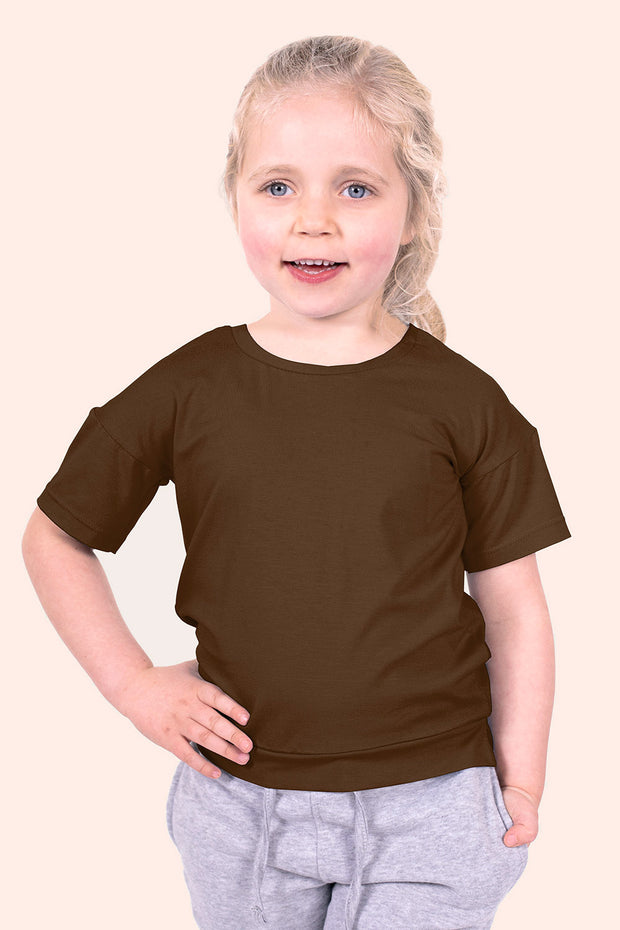 Jersey fabric Unicolour Brown