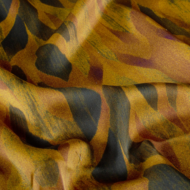 Satén Duchesse tela Abstracto Lila