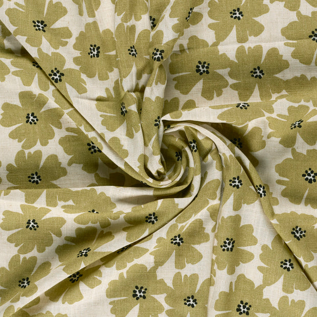  fabric Green printed 