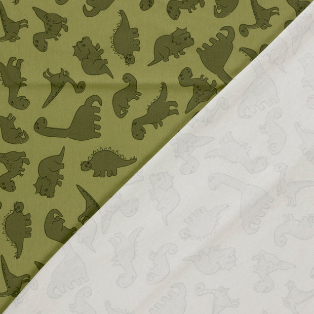 Jersey fabric Dinosaurs printed 