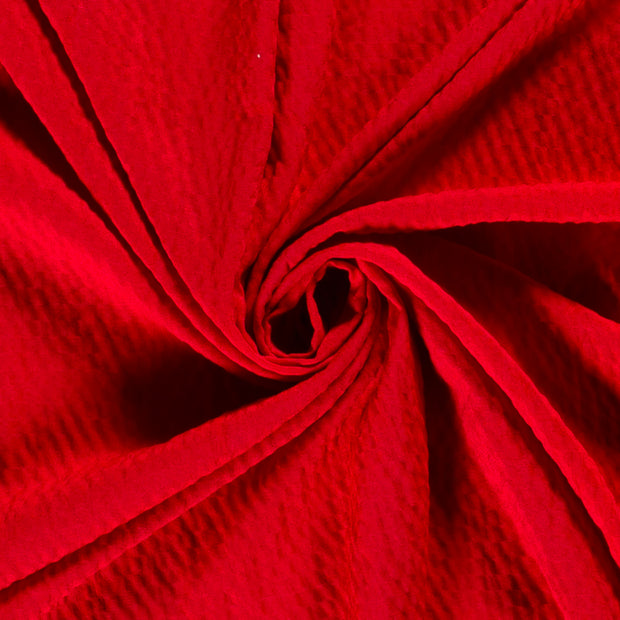 Viscose Bubble stof Abstract Rood