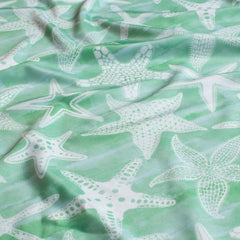 Swimwear Jersey UPF50 Recycled estampación digital Estrellas Menta