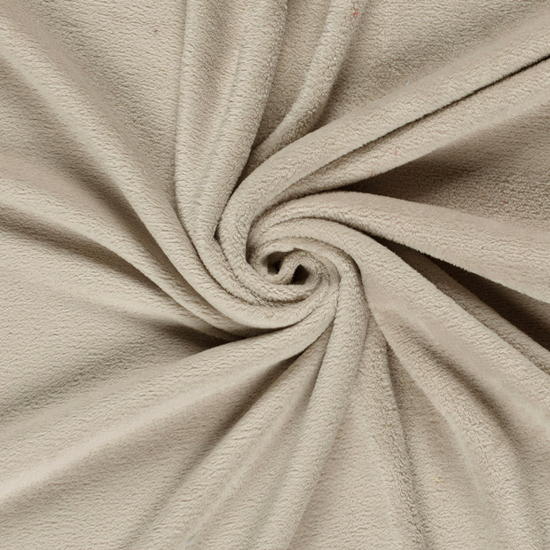 Coral Fleece fabric Beige 