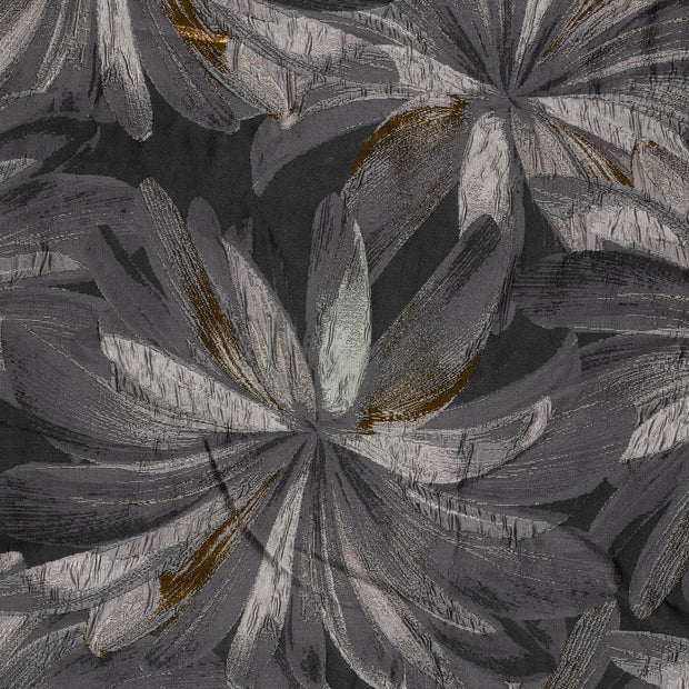 Jacquard stof Zwart getextureerd 