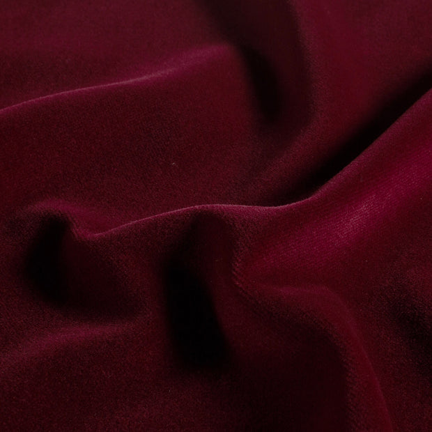 Velours stof Effen Bordeaux