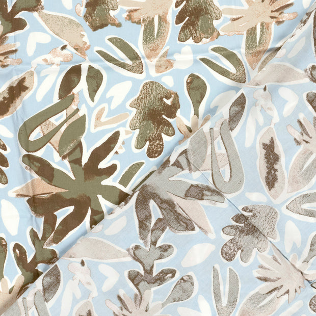 Viscose Poplin fabric Flowers digital printed 