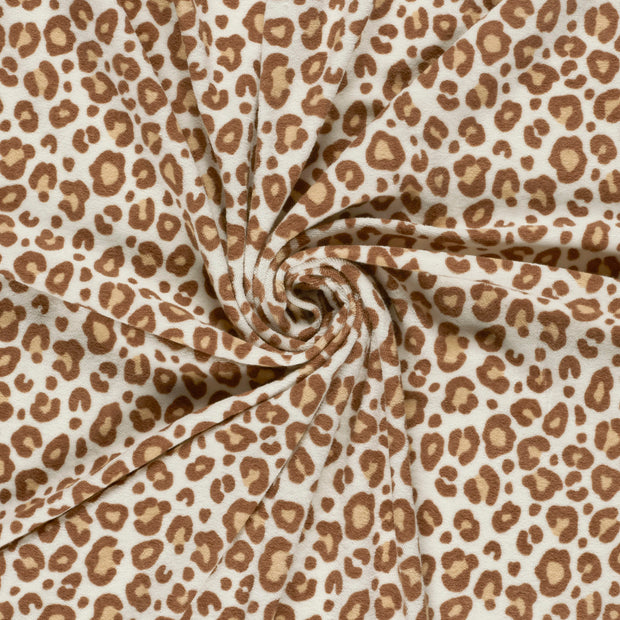 Rizo Stretch tela Blanco roto estampado 