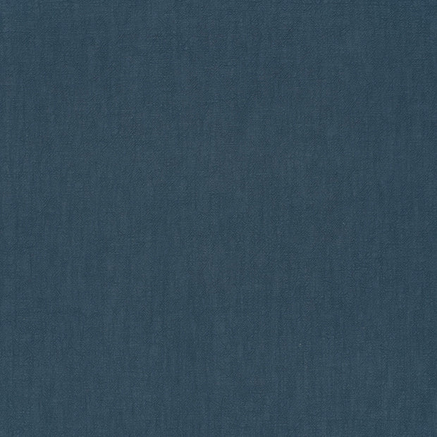 Lin tissu Bleu acier mat 