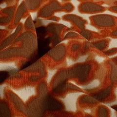 Satijn bedrukt Abstract Brique